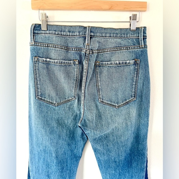 Frame Denim Le High Flare Diagonal Block Cuff Kingsley Wash Jeans Size 26 - Picture 10 of 13